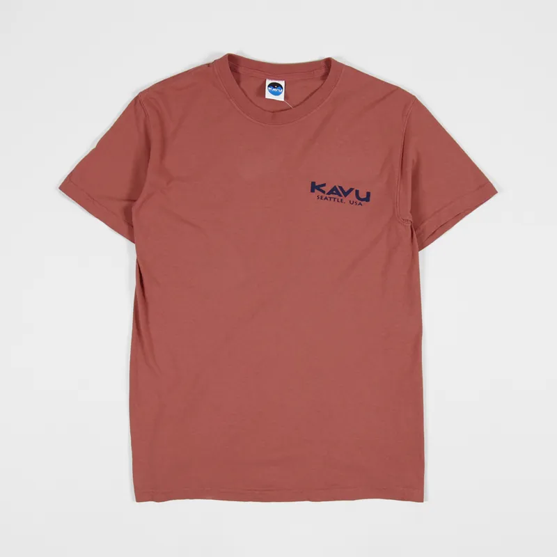 Kavu True T Shirt Faded Red-1
