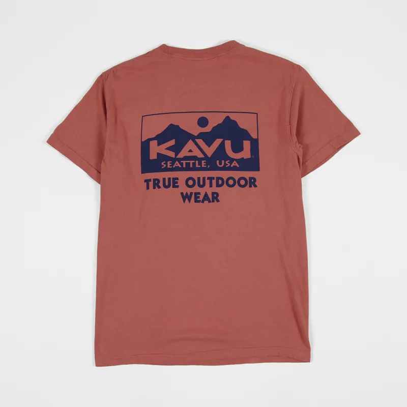Kavu True T Shirt Faded Red