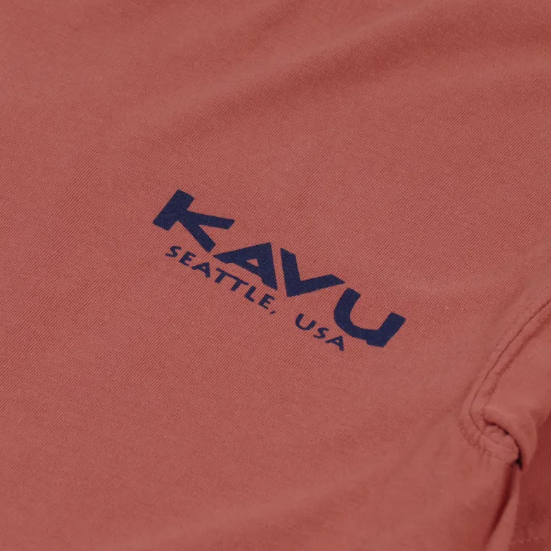Kavu True T Shirt Faded Red-4