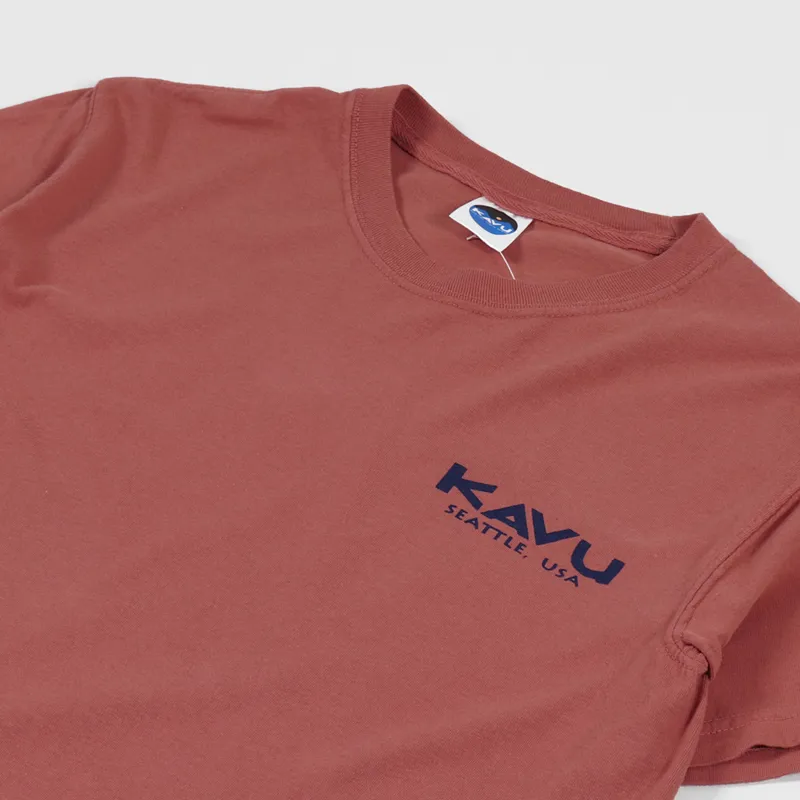 Kavu True T Shirt Faded Red-3