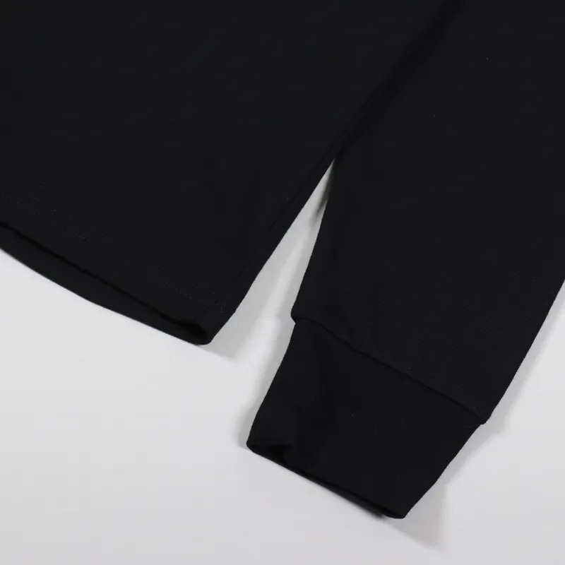 Fred Perry Long Sleeve Twin Tipped T Shirt Black-5