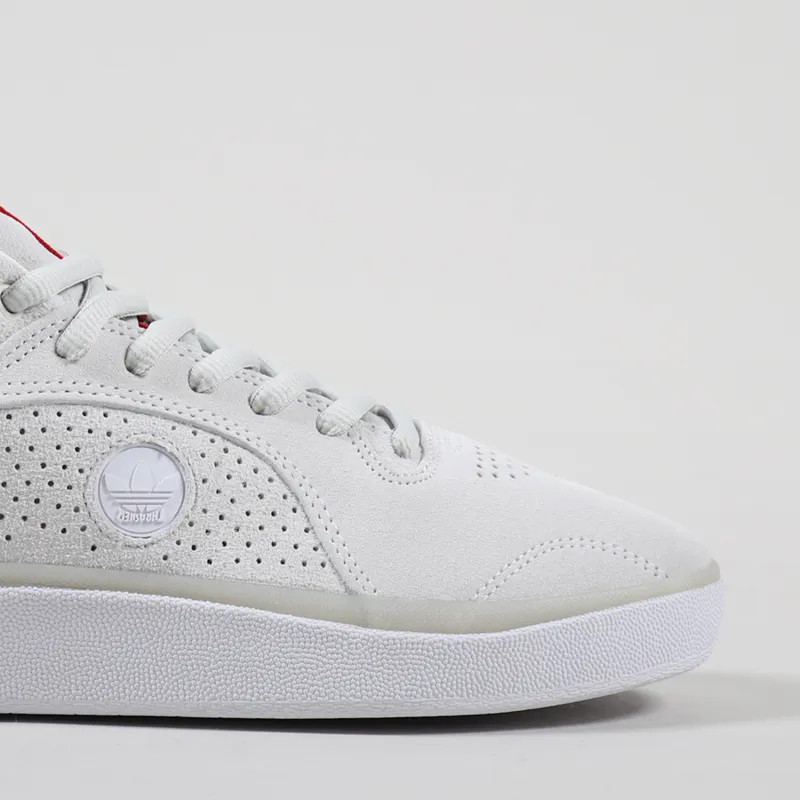 Adidas x Thrasher Tyshawn Shoes White Scarlet Gold-6