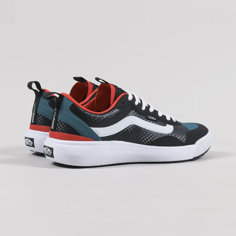 Vans UltraRange Exo Shoes Carbon Black Electric Orange-2