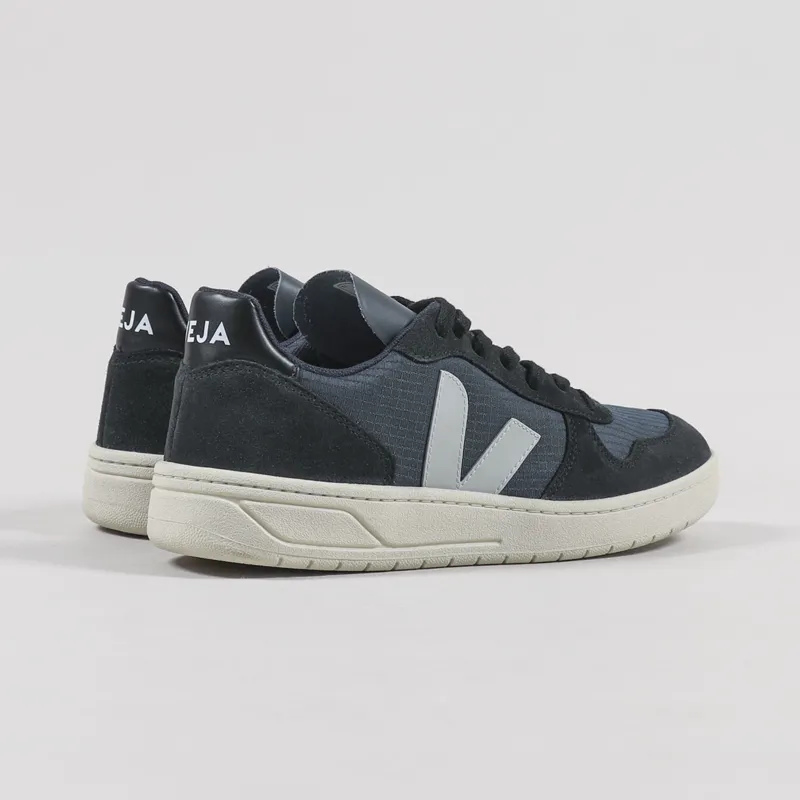 Veja V-10 Ripstop Shoes Nautico Oxford Grey Black-2