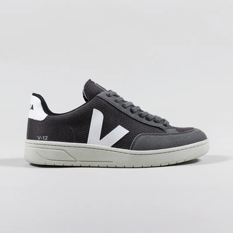 Veja V-12 B-Mesh Shoes Grafite White-4
