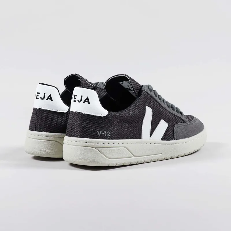 Veja V-12 B-Mesh Shoes Grafite White-3