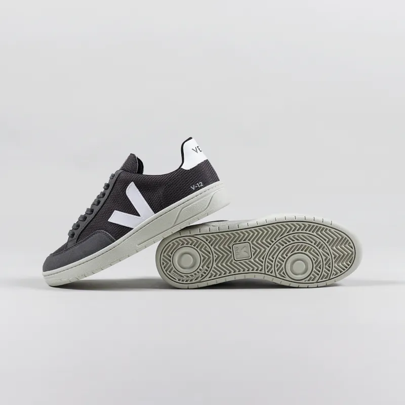 Veja V-12 B-Mesh Shoes Grafite White-1