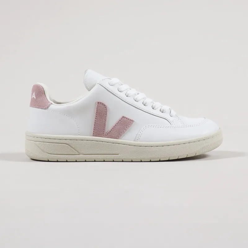 Veja Womens V-12 Leather Shoes Extra White Babe-4