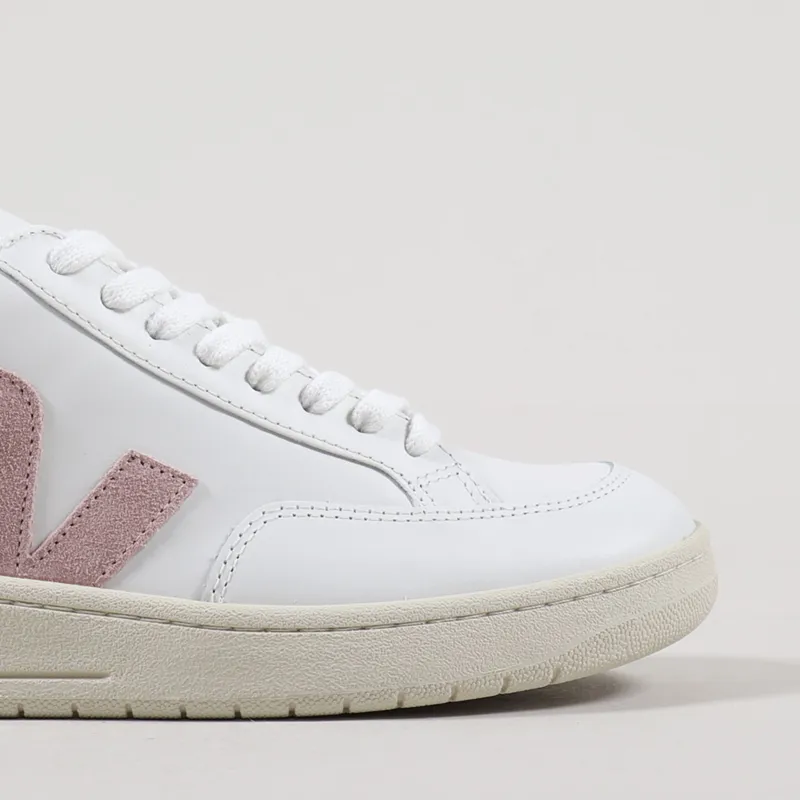 Veja Womens V-12 Leather Shoes Extra White Babe-6