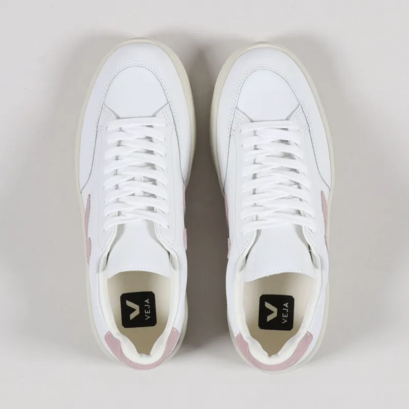 Veja Womens V-12 Leather Shoes Extra White Babe-3