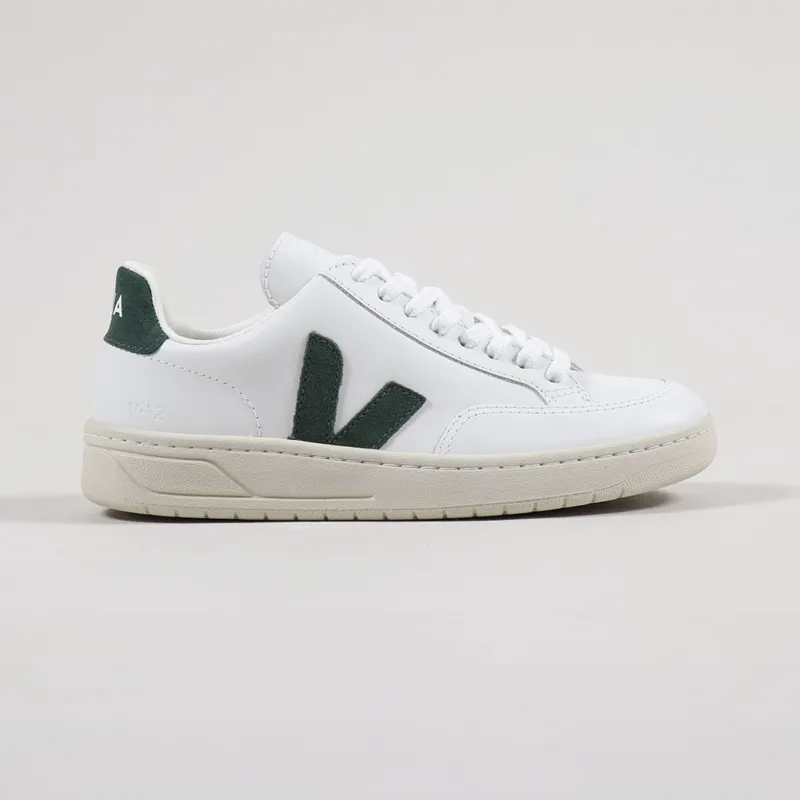 Veja Womens V-12 Leather Shoes Extra White Cyprus-4