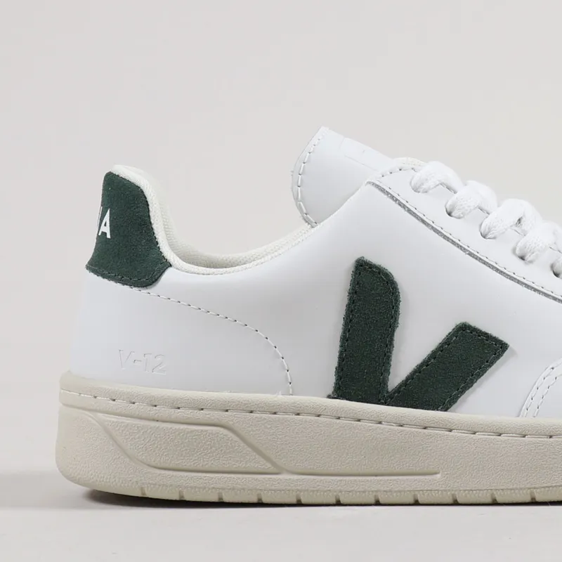 Veja Womens V-12 Leather Shoes Extra White Cyprus-5