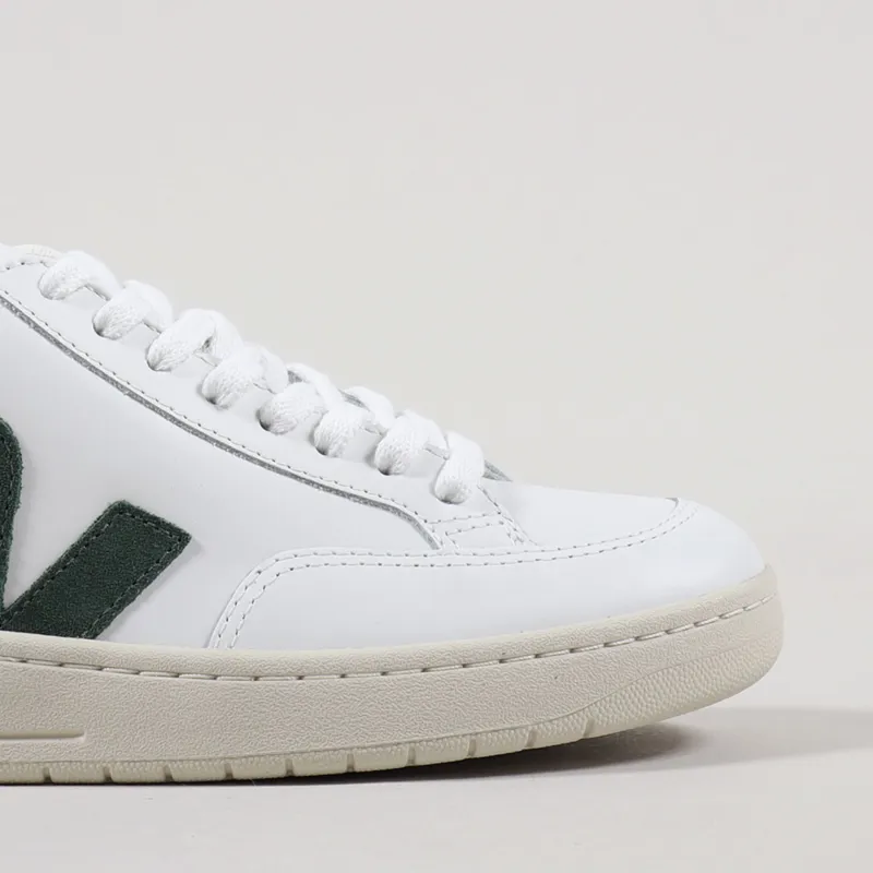 Veja Womens V-12 Leather Shoes Extra White Cyprus-6