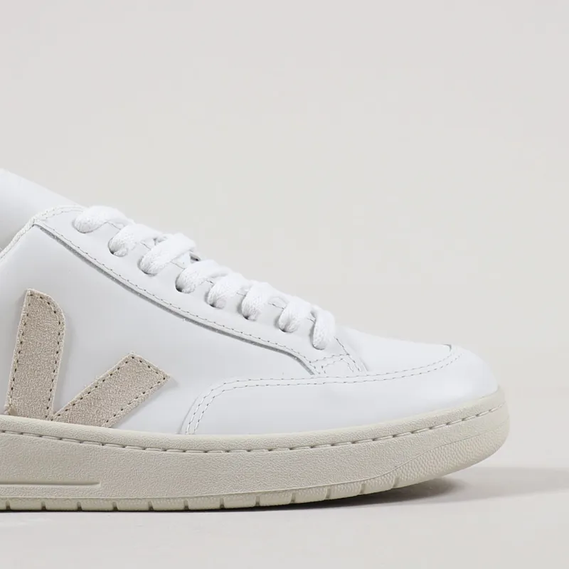 Veja Womens V-12 Leather Shoes Extra White Sable-6