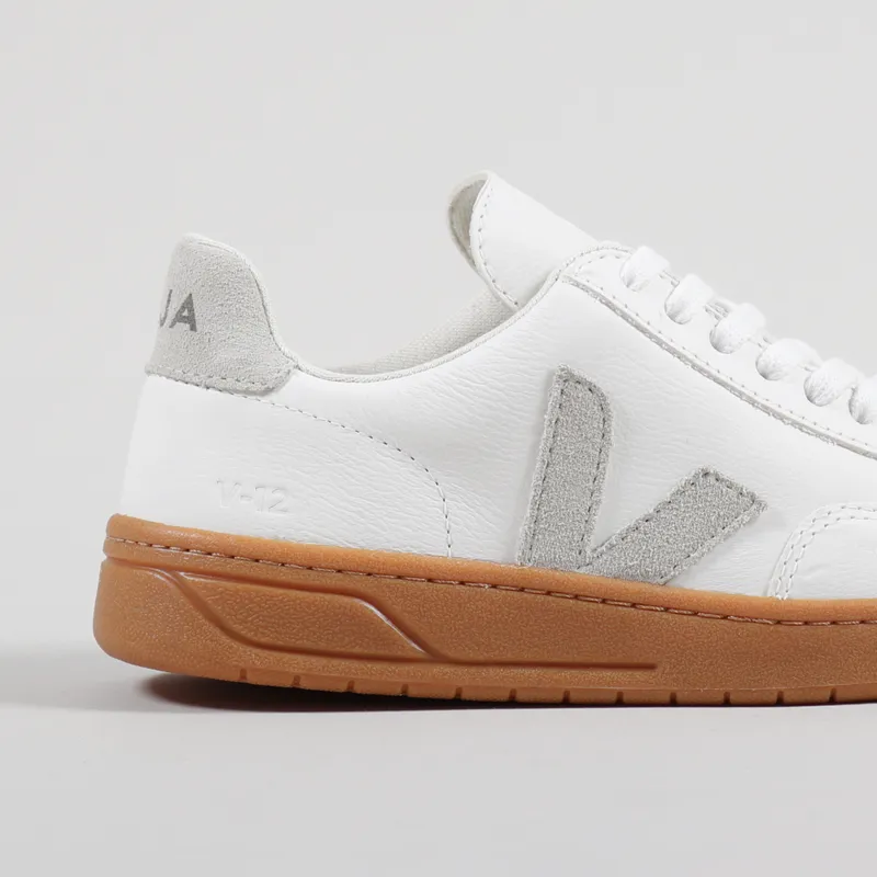 Veja Womens V-12 Easy Shoes Extra White Natural Gum Sole-5