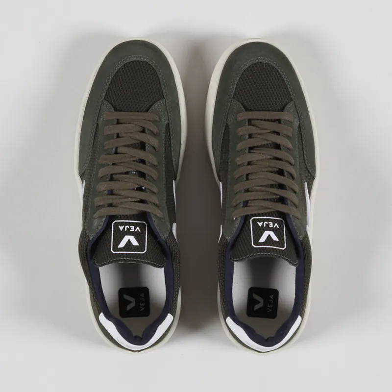 Veja V-12 B-Mesh Shoes Olive White-3