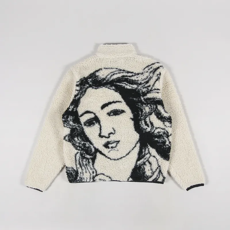 Stussy Venus Jacquard Sherpa Jacket Natural-2