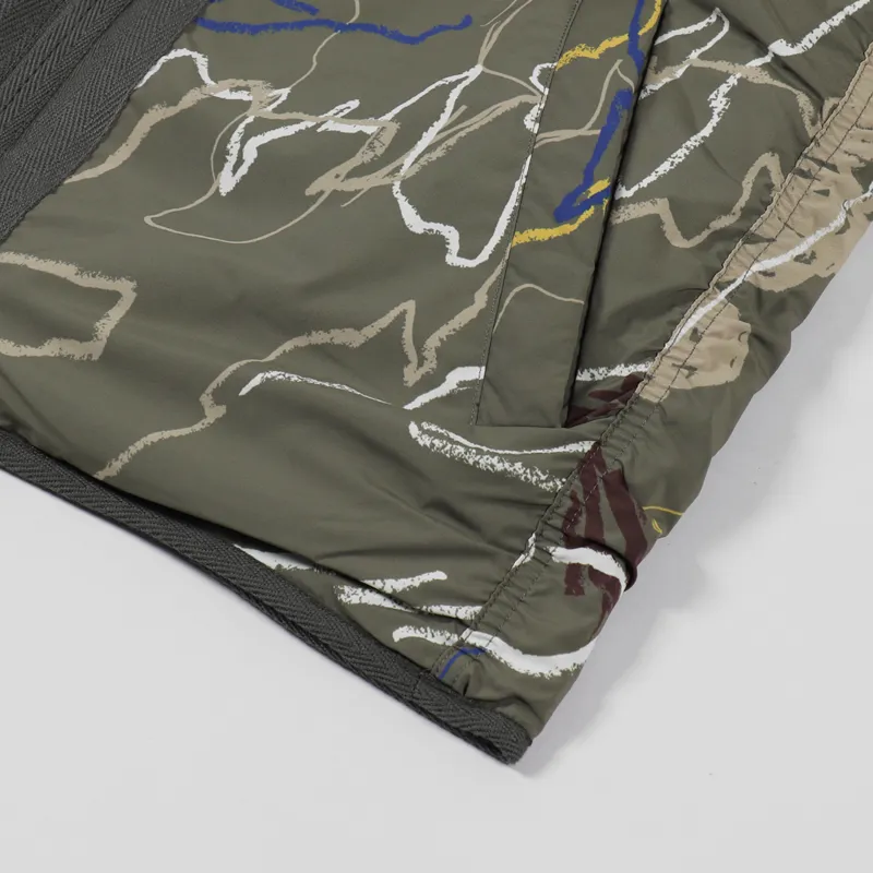 Wood Wood Victor Vest Green AOP-8