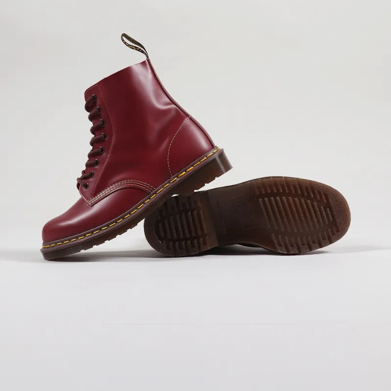 Dr Martens Mens Made In England Vintage 1460 Boots Oxblood Quilon