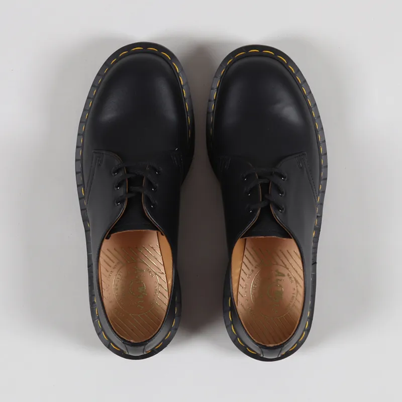 Dr Martens Made In England Vintage 1461 Shoes Black Quilon-2