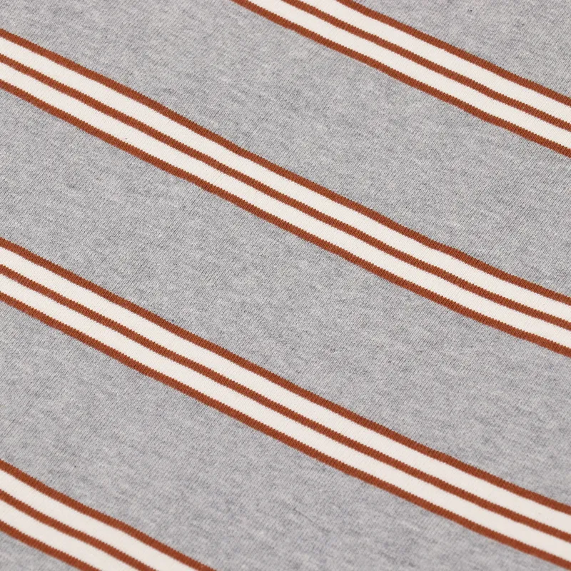 Uniform Bridge Vintage Stripe Long Sleeve T Shirt Grey-4