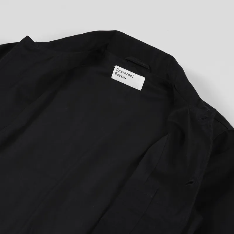 Universal Works Warmus Jacket Black Twill-4