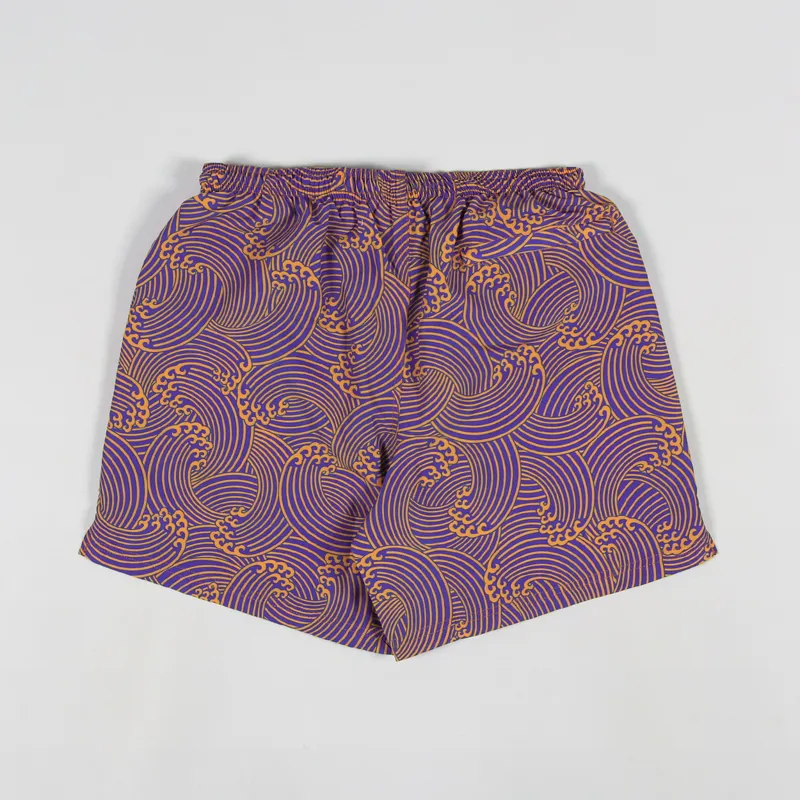 Civilist Wave Swim Shorts Orange Royal-1