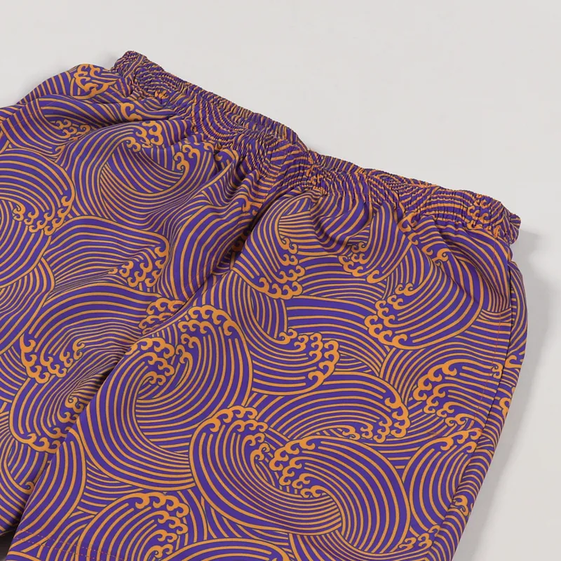 Civilist Wave Swim Shorts Orange Royal-2