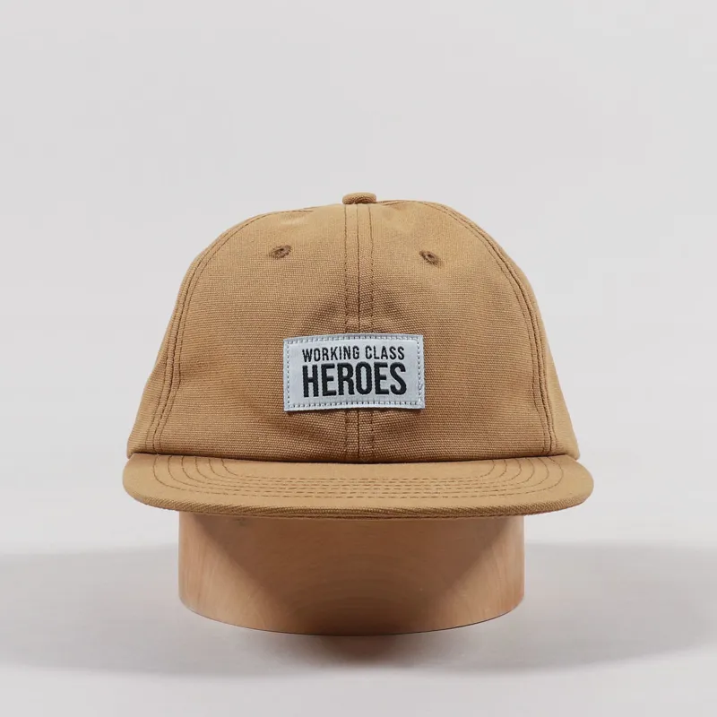 Working Class Heroes Canvas Six Panel Cap Light Brown-2