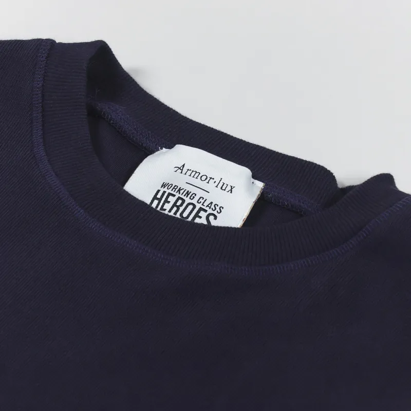 Working Class Heroes x Armor Lux Tie Dye Pocket Sweat Navy-3