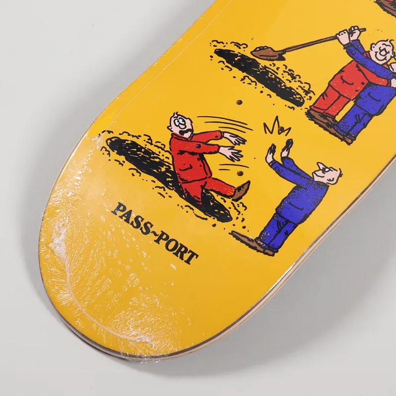 Pass Port Skateboarding WCWBF Dig Deck 8.25 Inch Yellow