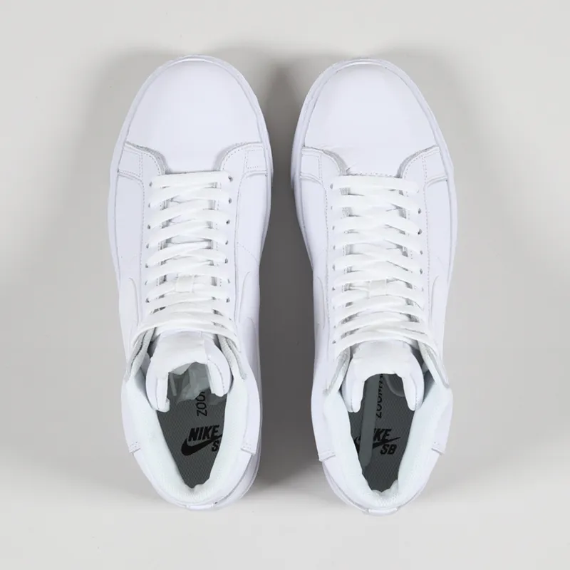 Nike SB Zoom Blazer Mid Shoes White-4