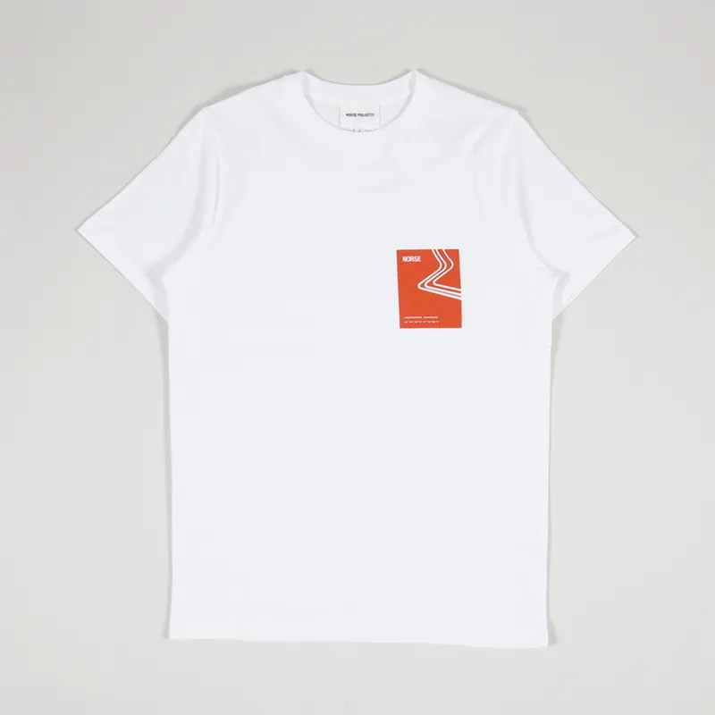 Norse Projects Niels Icographic T Shirt Golden Orange