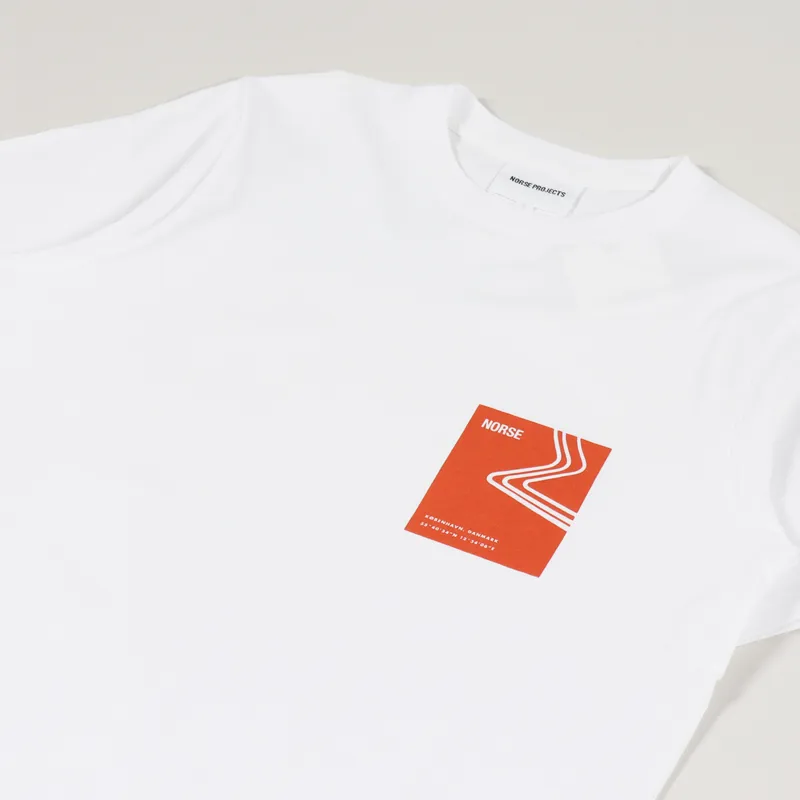Norse Projects Niels Icographic T Shirt Golden Orange-1