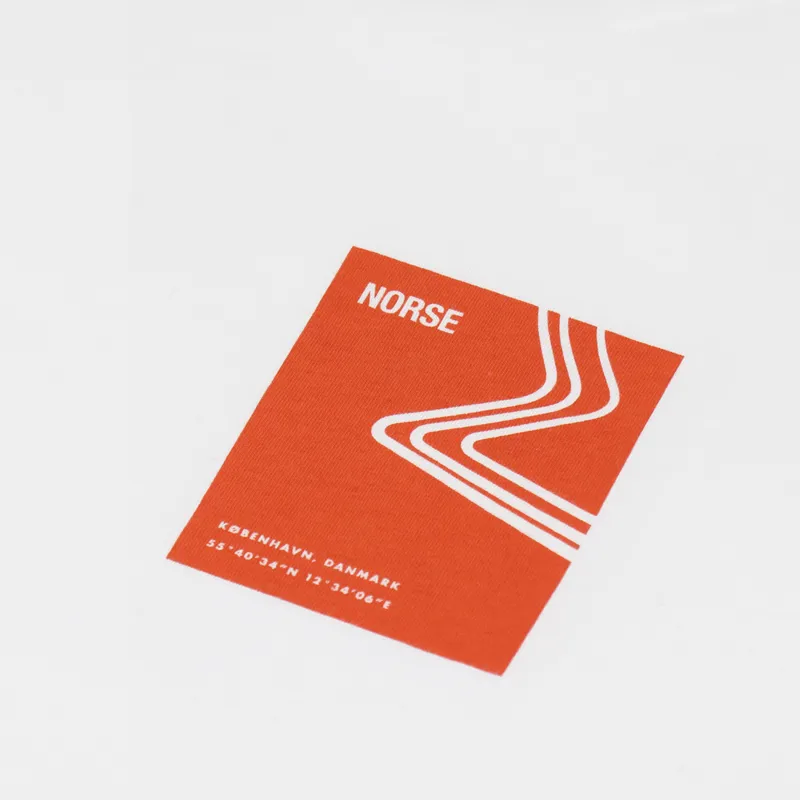 Norse Projects Niels Icographic T Shirt Golden Orange-2