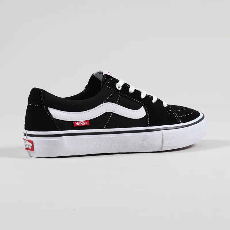 Vans Sk8-Low Pro Shoes Black White-8