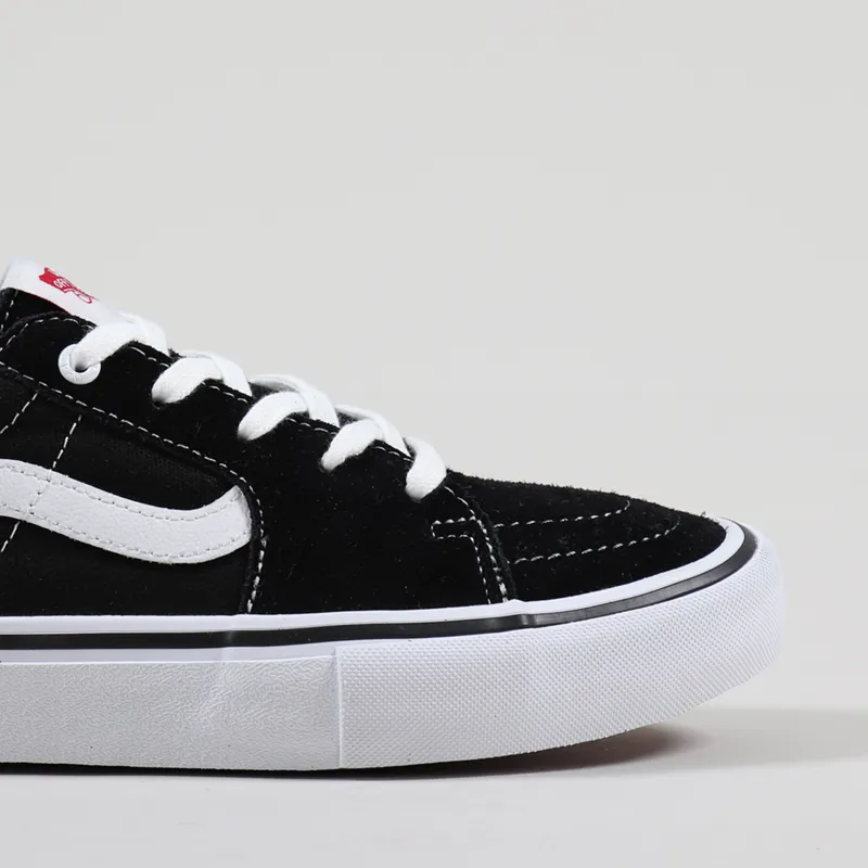 Vans Sk8-Low Pro Shoes Black White-3