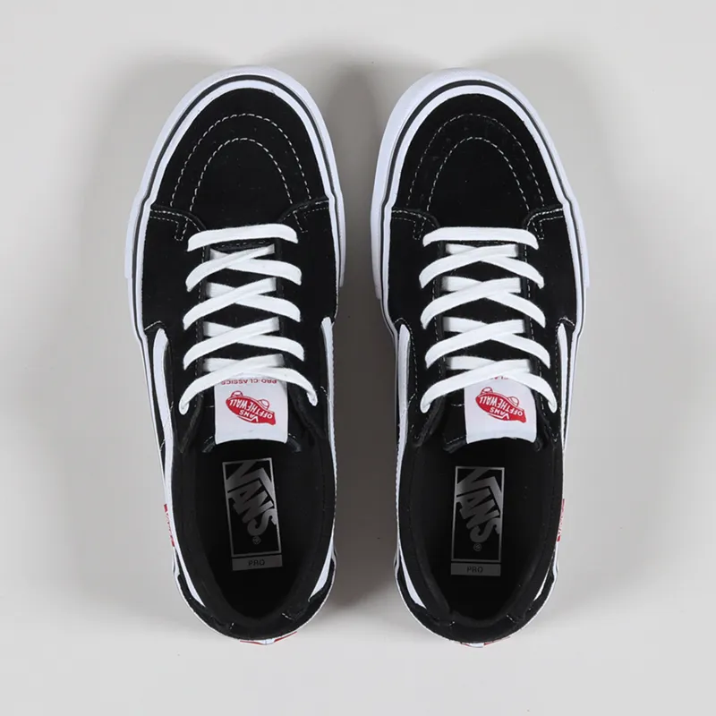 Vans Sk8-Low Pro Shoes Black White-4