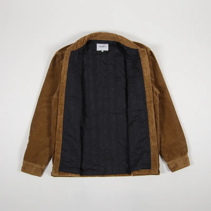 Carhartt WIP Mens Whitsome Shirt Jacket Hamilton Brown Corduroy