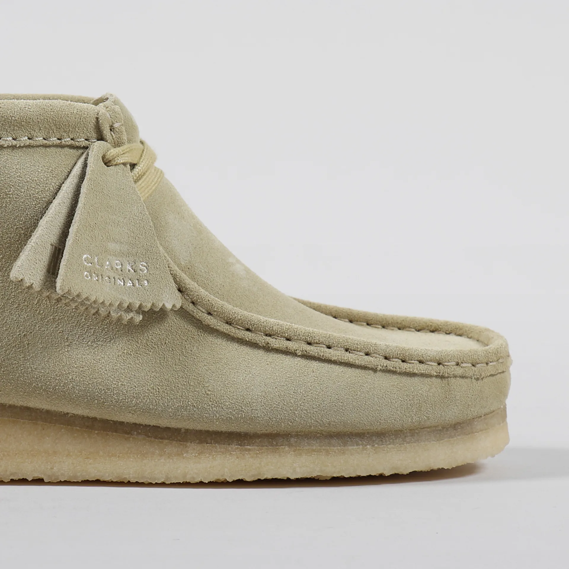 Clarks Originals Mens AW20 Wallabee Moc Toe Boots Maple Suede