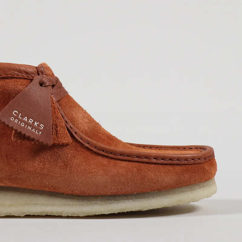 Clarks Originals Wallabee Boot Tan Hairy Suede-6