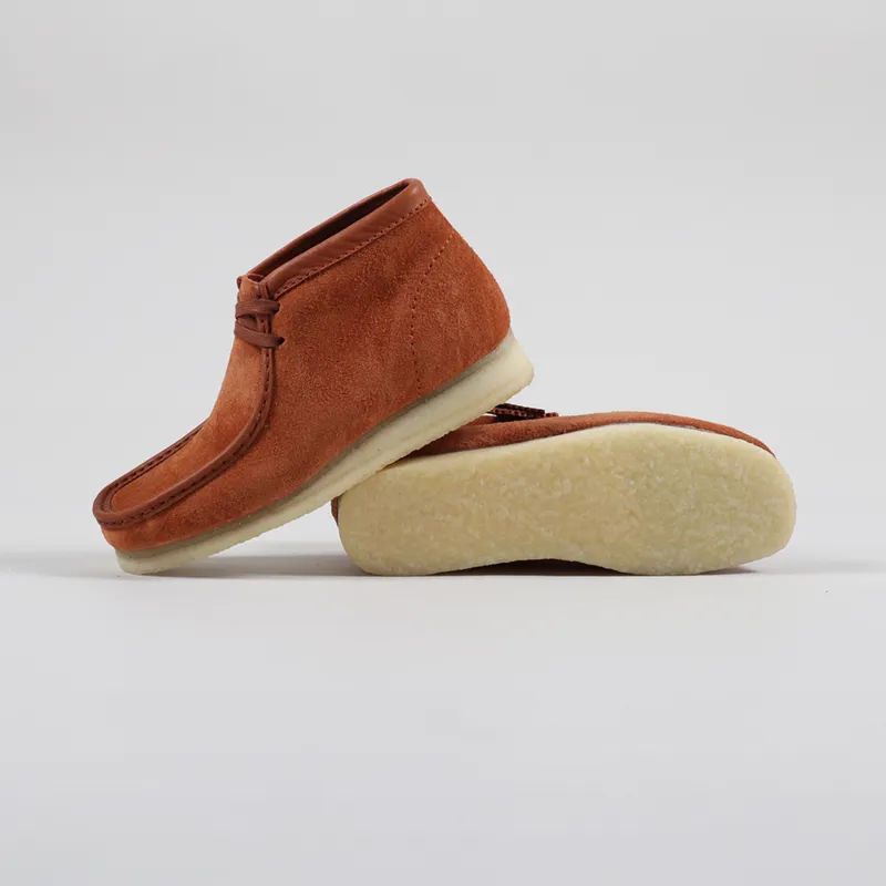 Clarks Originals Wallabee Boot Tan Hairy Suede-1