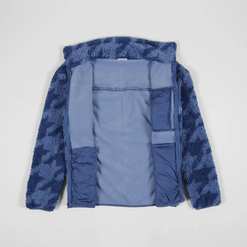 Columbia Winter Pass Sherpa Fleece Bluestone Big Houndstooth-1