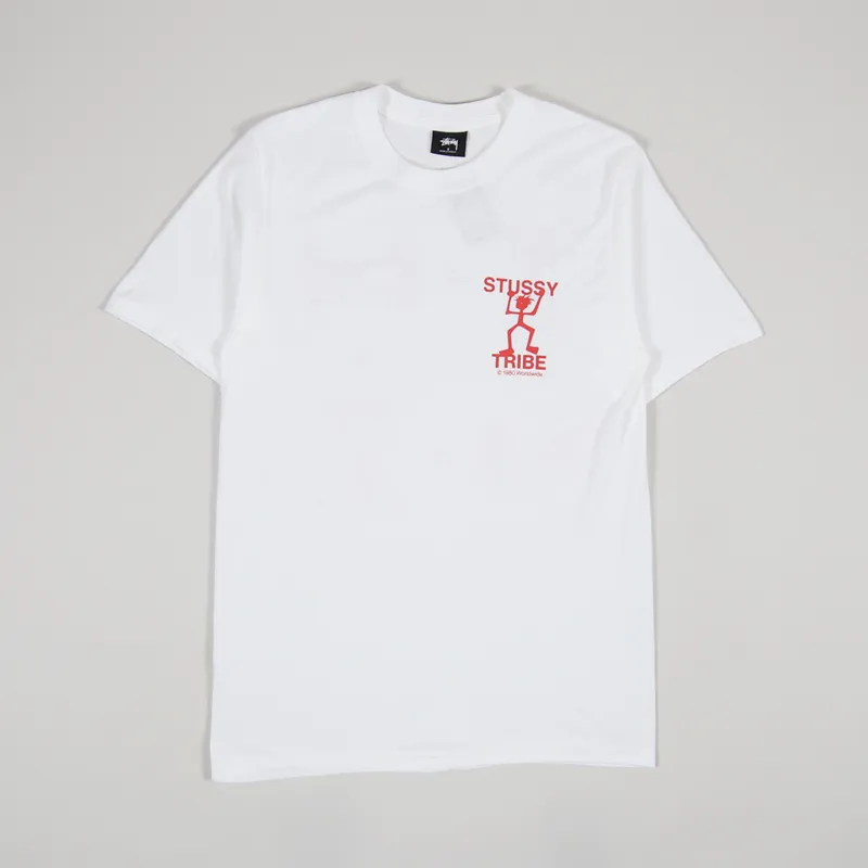 Stussy Warrior Tribe T Shirt White-1