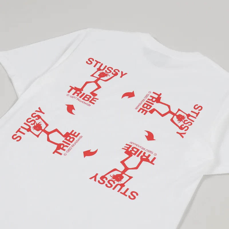 Stussy Warrior Tribe T Shirt White-2