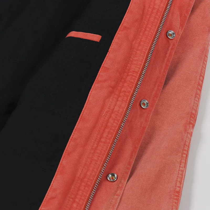 Stussy Washed Canvas Shop Jacket Orange-8