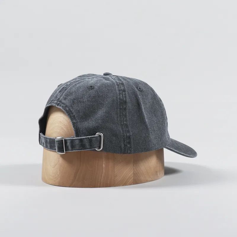 Stussy Washed Low Pro Cap Charcoal-1