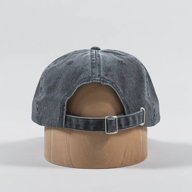 Stussy Washed Low Pro Logo Cap Charcoal Grey