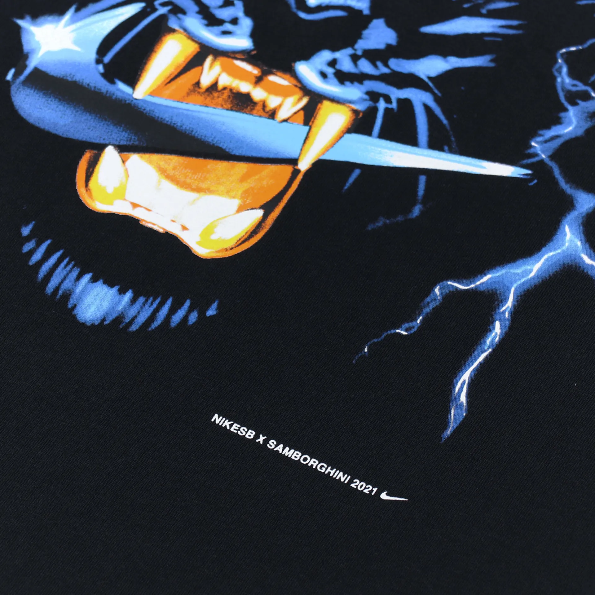 Nike SB x Samborghini Mens Short Sleeve Graphic T Shirt Black