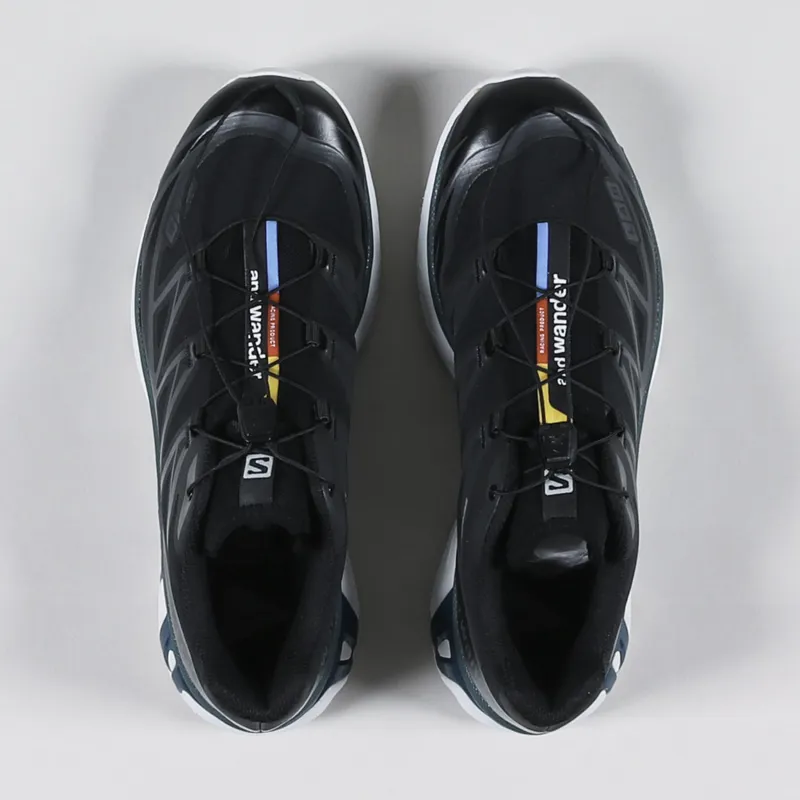 Salomon x And Wander XT-6 Shoes Black Deep Teal Legion Blue-3